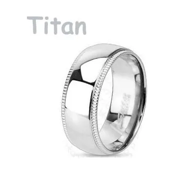 Prsten Steel Edge titanové snubní prsteny 3638 Velikost: 62