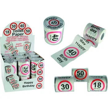 Party dekorace Out of The blueNarozeninový toaleťák - Happy Birthday 18