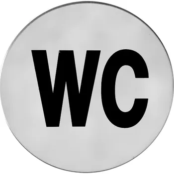 Informační tabulka Piktogram WC K nerez (Piktogram WC K nerez)