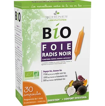 3Chénes Bio Černá ředkev 30 ampulí Přírodní produkt 3Chénes Bio Černá ředkev 30 ampulí