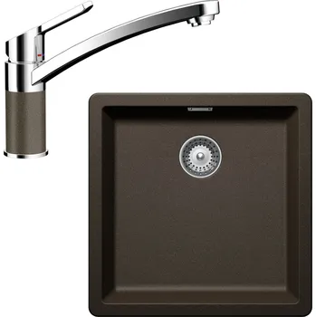 Schock set 34 dřez Greenwich N-100 + baterie SC-90, Bronze