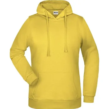 Dámská mikina Daiber Dámská mikina s kapucí Basic Hoody JN795 Barva: Žlutá, Velikost: XL