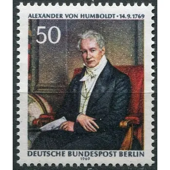 Poštovní známka Deutsche Bundespost Berlin (1969) MiNr. 346 ** - Berlín - západní - Alexander Freiherr von Humboldt