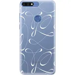 Silikonové pouzdro iSaprio - Fancy - white - Huawei Honor 7C