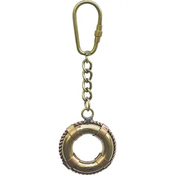 SEA CLUB Přívěsek na klíče záchranný kruh mosaz/měď 1065