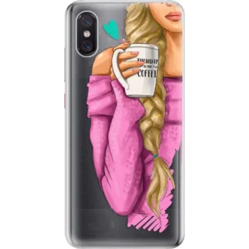 Pouzdro na mobilní telefon Odolné silikonové pouzdro iSaprio - My Coffe and Blond Girl - Xiaomi Mi 8 Pro