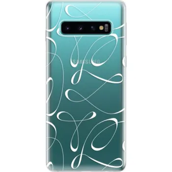 Pouzdro na mobilní telefon Odolné silikonové pouzdro iSaprio - Fancy - white - Samsung Galaxy S10