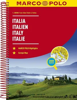 Italy Road Atlas 1:300T - Marco Polo [EN] (2016, kroužková)