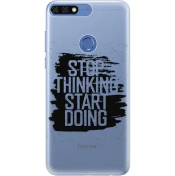 Pouzdro na mobilní telefon Silikonové pouzdro iSaprio - Start Doing - black - Huawei Honor 7C