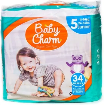 Plenkové kalhoty Baby Charm Super Dry Flex 5 Junior 34 ks