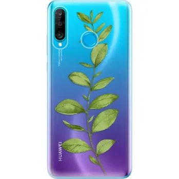 Pouzdro na mobilní telefon Odolné silikonové pouzdro iSaprio - Green Plant 01 - Huawei P30 Lite