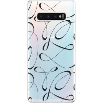 Pouzdro na mobilní telefon Odolné silikonové pouzdro iSaprio - Fancy - black - Samsung Galaxy S10+