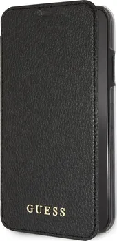Pouzdro na mobilní telefon Guess Iridescent Book pro Apple iPhone XR černé