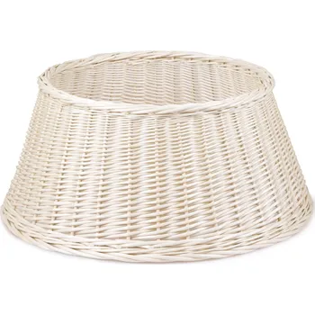 Stojan na květiny Kryt na stojan vánočního stromku bělený Boliger II. 26 cm bílá