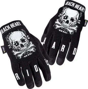 Moto rukavice W-Tec Web Skull černé