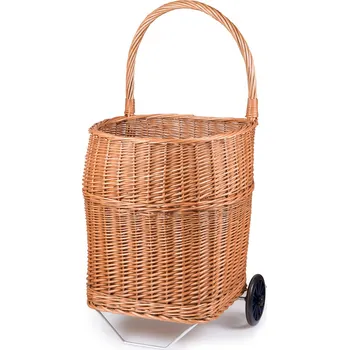 Koš na dřevo proutěný na kolečkách Ramo VIII