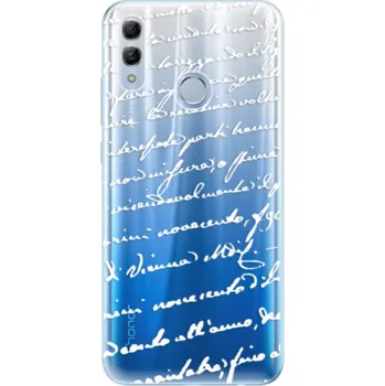 Pouzdro na mobilní telefon Odolné silikonové pouzdro iSaprio - Handwriting 01 - white - Huawei Honor 10 Lite