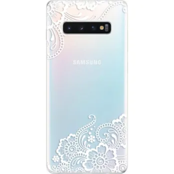 Pouzdro na mobilní telefon Odolné silikonové pouzdro iSaprio - White Lace 02 - Samsung Galaxy S10+