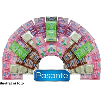 Kondom Narozeninový SUPER Pasante mix 90 ks + vibrační kroužek