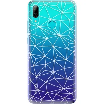 Pouzdro na mobilní telefon Odolné silikonové pouzdro iSaprio - Abstract Triangles 03 - white - Huawei P Smart 2019