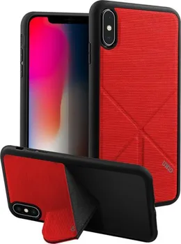 Pouzdro na mobilní telefon Uniq Hybrid Transforma Ligne Fire pro Apple iPhone XS/X červené