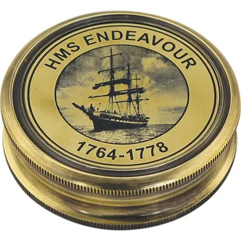 SEA CLUB Kompas mosazný antik "HMS Endeavour" 8548