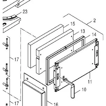 Kotel Dakon Dvířka horní DAKON DOR 5N 25 AUTOMAT 8738107148