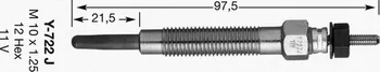 Zapalovací a žhavicí svíčka NGK Y-722JS
