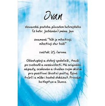 Kouzlo tvého jména blahopřání Ivan