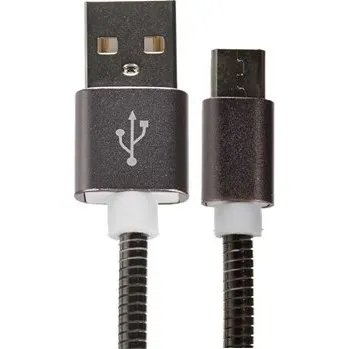 CELLFISH USB-A / micro USB 1m šedý kabelSleva 15% na organizér kabelů