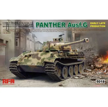 Plastikový model Ryefield model Panther Ausf.G Early / Late Production 1/35
