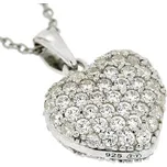 Zlatnictví U Kostela Stříbrný přívěsek srdíčko s bílými zirkony AP7518 308877062