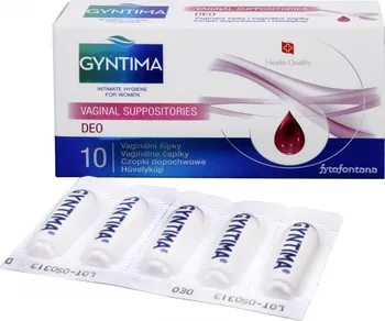 Intimní hygienický prostředek Herb Pharma Gyntima vaginální čípky DEO 10 ks