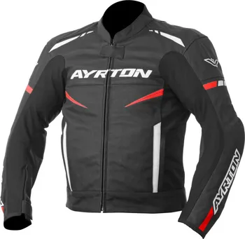 Moto bunda Ayrton Raptor černá/červená fluo/bílá