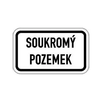 Dopravní značka Dodatková tabulka - Soukromý pozemek
