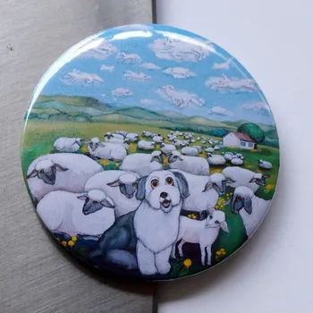 Dekorativní magnet Zuzana Honsová Pejsek co neuhlídal ovečky magnet 56 mm
