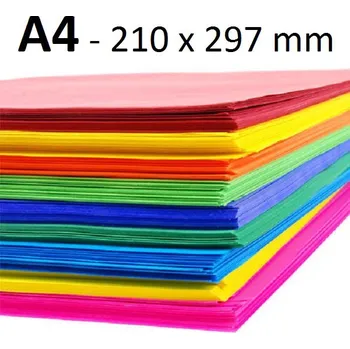 Žlutý kreslící karton 225 g/m2 - kladívková čtvrtka žlutá - A4 - 50 ks - žluté čtvrtky