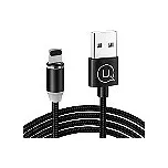 USAMS SJ292 U-Sure Magnetický Datový Kabel Lightning Black (EU Blister)