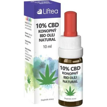 CBD Liftea CBD Bio konopný olej 10 % 10 ml