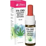 Liftea CBD Bio konopný olej 5 % 10 ml
