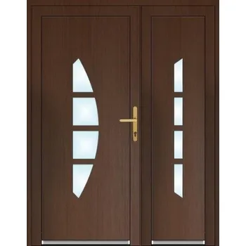 Vchodové dveře SOFT Briana Dvoukřídlé Zlatý dub