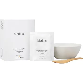 Pleťová maska Medik8 Activated Charcoal Refining Mask Kit 4 ks