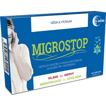 Přírodní produkt Recenze Astina Migrostop 30 cps.