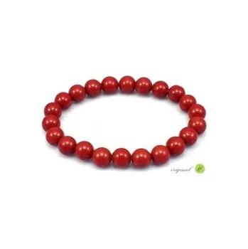 Náramek Jaspis červený náramek kuličky