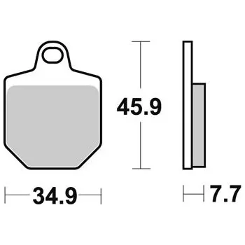 Brzda pro motocykl Brzdové destičky SBS RSI přední KTM 450 SMR rok 07-14