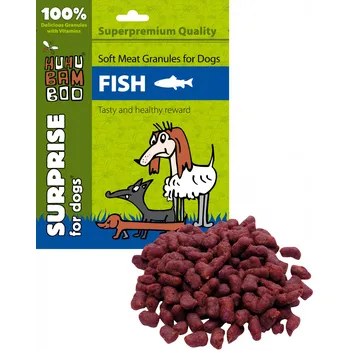 Krmivo pro psa Huhubamboo Daily Soft měkké granule ryba 300 g