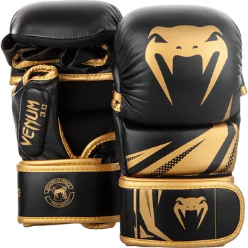 MMA MMA sparingové rukavice Venum Challenger 3.0 Sparring - Black/Gold Velikost: L/XL