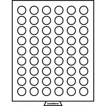 Obal pro sběratelský předmět Leuchtturm MB - box, na 54 mincí bez bublinek - průměr 27 mm