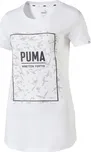 Puma Fusion Graphic Tee bilé