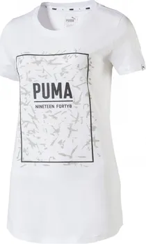 Dámské tričko Puma Fusion Graphic Tee bilé